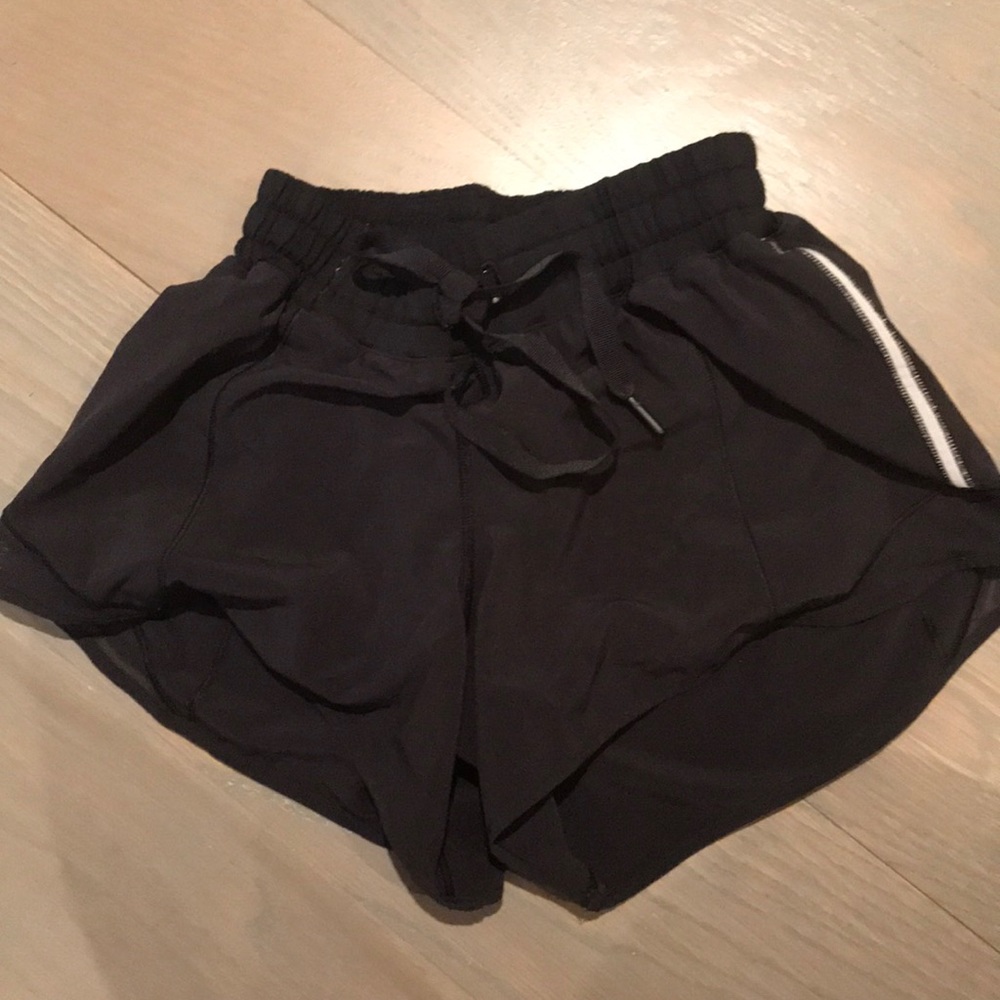 Black lululemon hotty hot shorts!! (long)